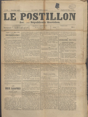 Le postillon. 28 mars 1884 (2e année, n° 86)
