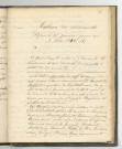"Tableau des événements depuis le 25 janvier jusqu'au 3 mai 1814", rédigé pour l'impératrice Joséphine