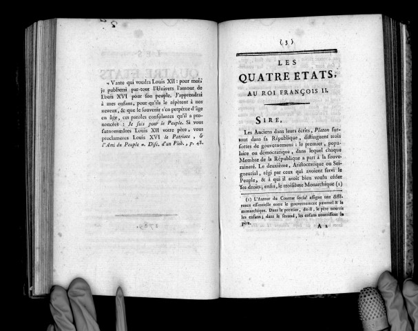 Les quatre Etats de la France