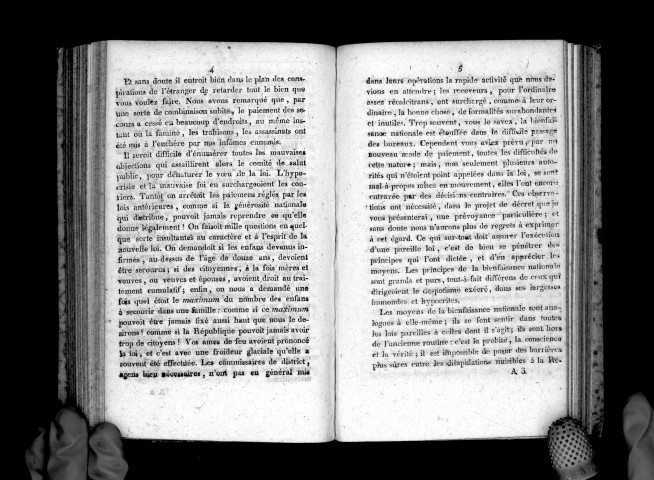 Convention nationale. Rapport fait au nom des comités de salut public, liquidation, et secours, réunis, sur les pensions, indemnités et secours à payer aux familles des défenseurs de la patrie ; par Collot d'Herbois, séance du 14 prairial. Imprimé par ordre de la Convention nationale