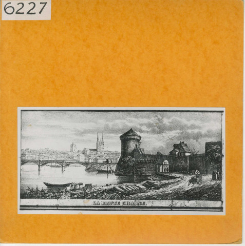 Angers : Plan, détail des gravures