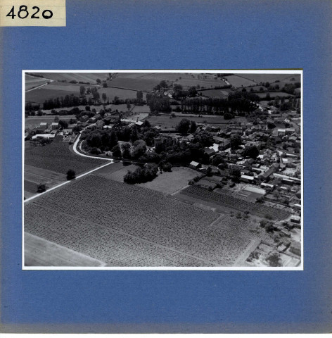 Tigné : Le bourg (vue aérienne)