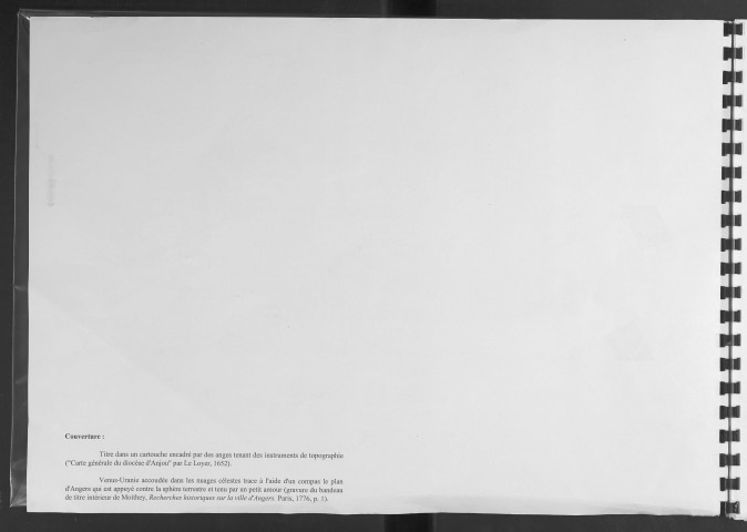 Vues et plans d'Angers, l'image de la ville à l'époque moderne (1561-1813)