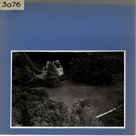 Saint-Laurent-de-la-Plaine : Château du Plessis-Raimont, vue aérienne