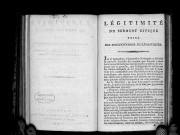 Légitimité du serment civique exigé des fonctionnaires ecclésiastiques, par M. Grégoire