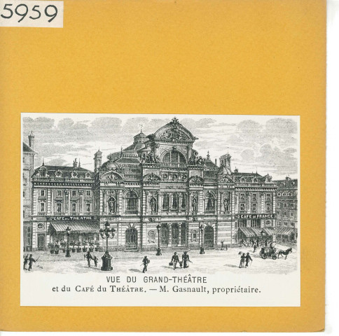 Angers : Grand Théâtre, place du Ralliement (Catalogue exposition de 1895)