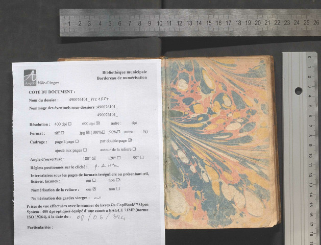 "Catalogue des plantes des environs d'Angers, arrangé selon le système de Linnaeus, par M. de La Richerie"