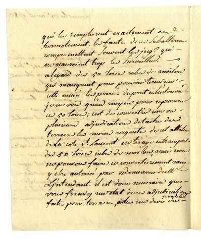 Correspondance de Lamande [à M. Cachin à Honfleur]