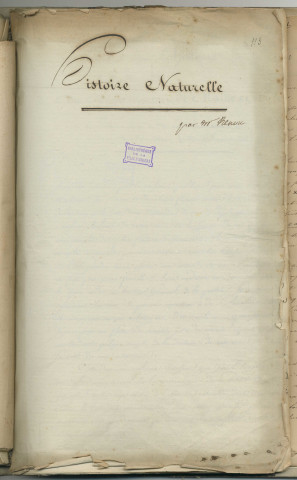 Essai sur l'histoire naturelle du département de Maine-et-Loire, adressé aux administrateurs du district de Mont-Glonne