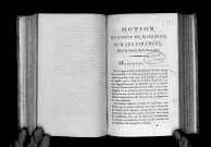 Motion du comte de Mirabeau sur les finances. Séance du 6 novembre