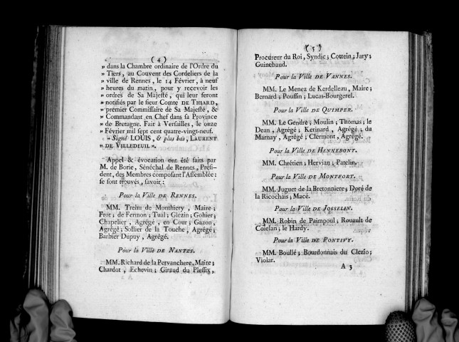 Procès-verbal des séances du tiers-état de Bretagne, des 14, 15 février 1789