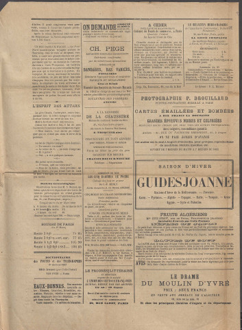 Le postillon. 29 mars 1884 (2e année, n° 87)