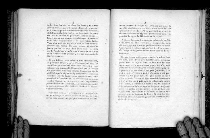 Instructions préliminaires données par A.-F. Letellier, commissaire spécial du pouvoir exécutif de la République française, aux habitants des départements de la Vendée et Loire-Inférieure, lors de l'organisation des administrations républicaines dans ces contrées