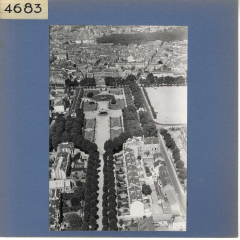 Angers : Jardin du Mail (vue aérienne)
