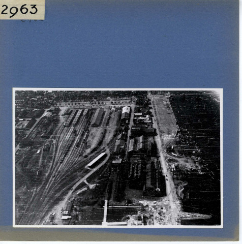 Angers : Vue aérienne de la gare Saint-Serge