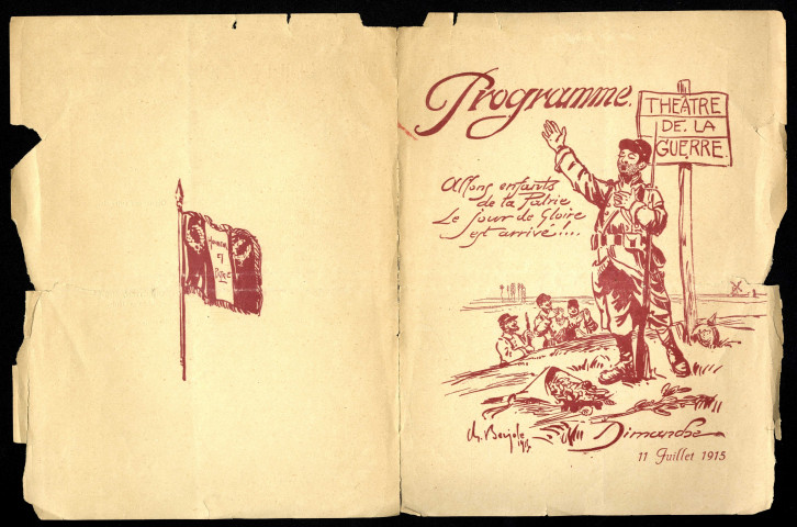 Pour les blessés militaires ; suivi par le Joujou ou Victoire d'un lâche