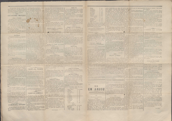 Le postillon. 5 janv. 1884 (2e année, n° 4)