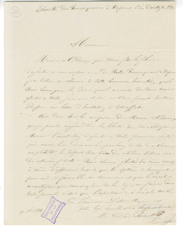 Aubonnet, administrateur de la Société des remorqueurs à vapeur Ch. Dietz et Cie