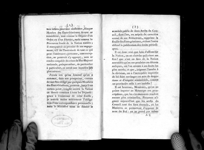 Lettre du comte de Mirabeau à ses commettants