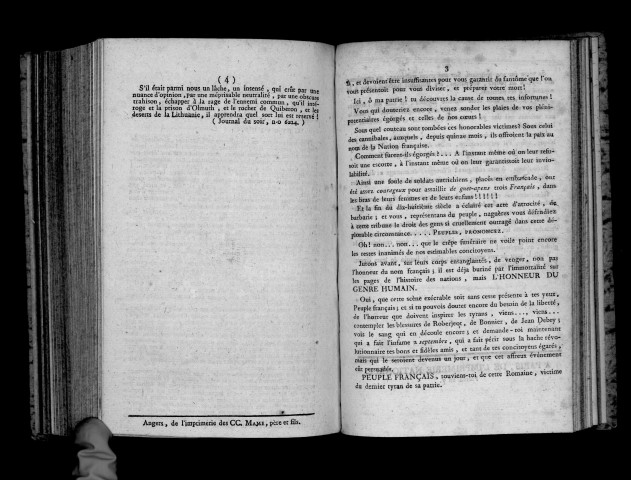 Discours de Talot, sur le message du Directoire concernant l'assassinat des plénipotentiaires à Rastadt