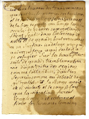 Correspondance de Levasseur, de la Sarthe [à Pierre-Jean David d'Angers]