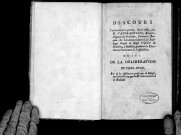 Discours prononcé le 1er avril 1789 par M. de Vaupradelles, à Bailleul, à l'ouverture de l'assemblée du tiers-état. Suivi de la délibération du tiers-état