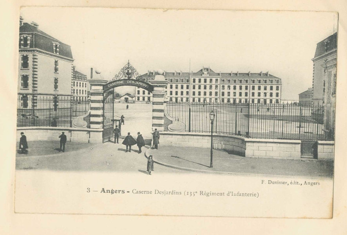 3. Angers. Caserne Desjardins (135e Régiment d'infanterie)
