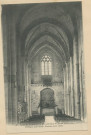 6. Eglise de Cunault. Partie gothique de la nef principale. Tribune, XIIIe siècle. Statues XVIIe siècle