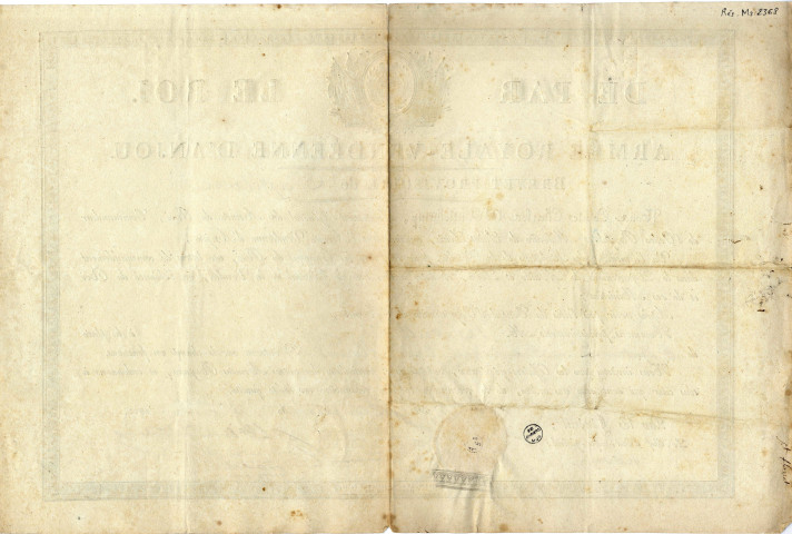 Brevet provisoire de capitaine [nommant] M. Réveillard, capitaine d'une compagnie de Saint-Florent[-le-Vieil]