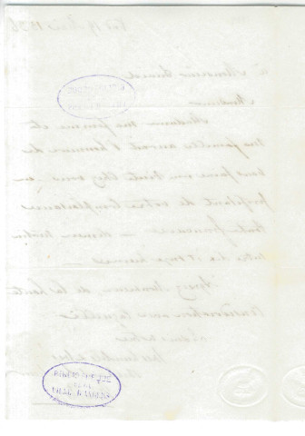 Correspondance de Ross [adressée à Pierre Jean David d'Angers]