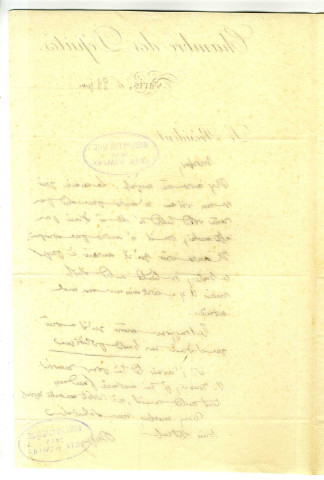 Correspondance de Dupin aîné, avec Pierre-Jean David d'Angers