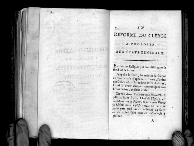 La Réforme du clergé à proposer aux Etats-Généraux, par l'abbé Brottier