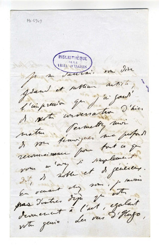 Correspondance de Franz Liszt [à Pierre-Jean David d'Angers]
