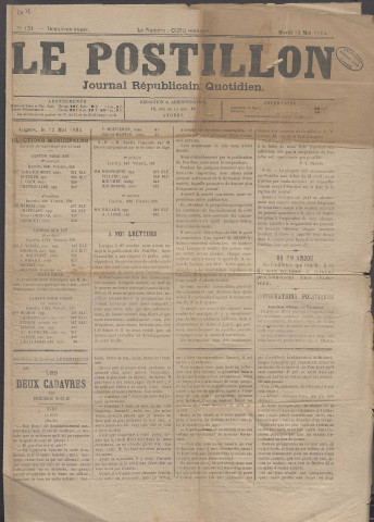 Le postillon. 13 mai 1884 (2e année, n° 131)