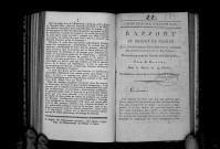 Rapport et projet de décret sur l'établissement d'une commission nationale des poudres et armes de la République, présentés au nom du Comité de salut public par B. Barrère, le 13 pluviôse