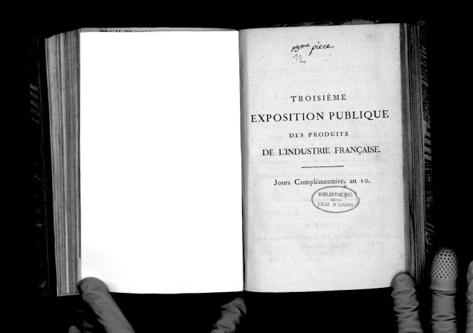 Troisième exposition des produits de l'industrie française. Catalogue des productions industrielles exposées dans la grande cour du Louvre