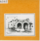 Chênehutte-Trèves-Cunault : Prieuré de Saint-Macé (Atlas Célestin Port, planche 84, gravure)