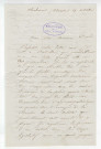Correspondance de Lazare Hippolyte Carnot [à Pierre-Jean David d'Angers]