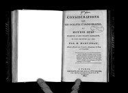 Considérations sur les faillites et banqueroutes, par M. Martineau