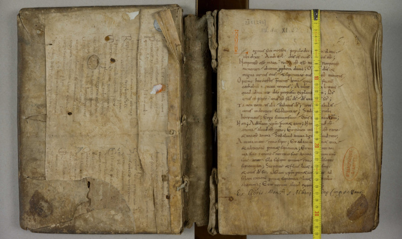 Fragment d'un recueil d'homélies pour le temps d'hiver