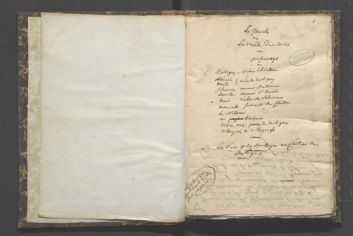 Les querelles ou la veille des noces