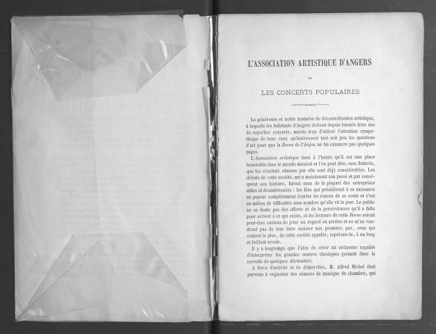 L'Association artistique d'Angers et les concerts populaires