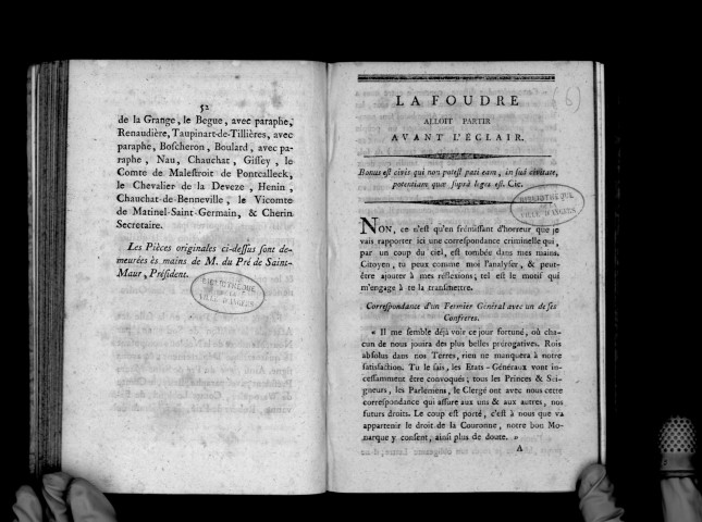 La foudre alloit partir avant l'éclair