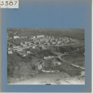 Saint-Crespin-sur-Moine : Le bourg, vue aérienne