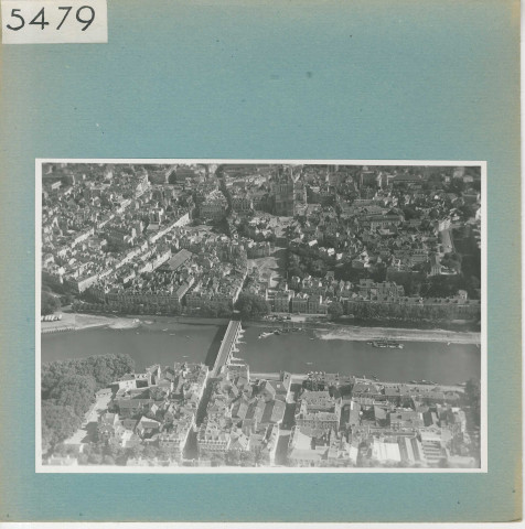 Angers : Pont du Centre (vue aérienne)