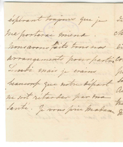Correspondance de Mme Somerville [à Mme Pierre-Jean David d'Angers]