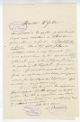 Correspondance de Claude Bernard [à Adolphe Gubler]