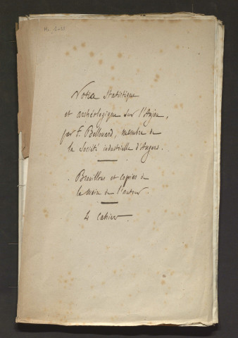 Réponse aux questions proposées par la Société industrielle le 1er mai 1840
