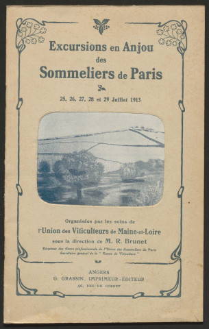 Excursions en Anjou des sommeliers de Paris, 25, 26, 27, 28 et 29 juillet 1913