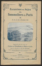 Excursions en Anjou des sommeliers de Paris, 25, 26, 27, 28 et 29 juillet 1913